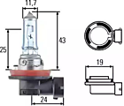 Лампа фар H8 12V 35W   PGJ19-1