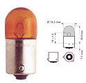Лампа сферическая 12V RY10W   ВАU15s - жёлтый